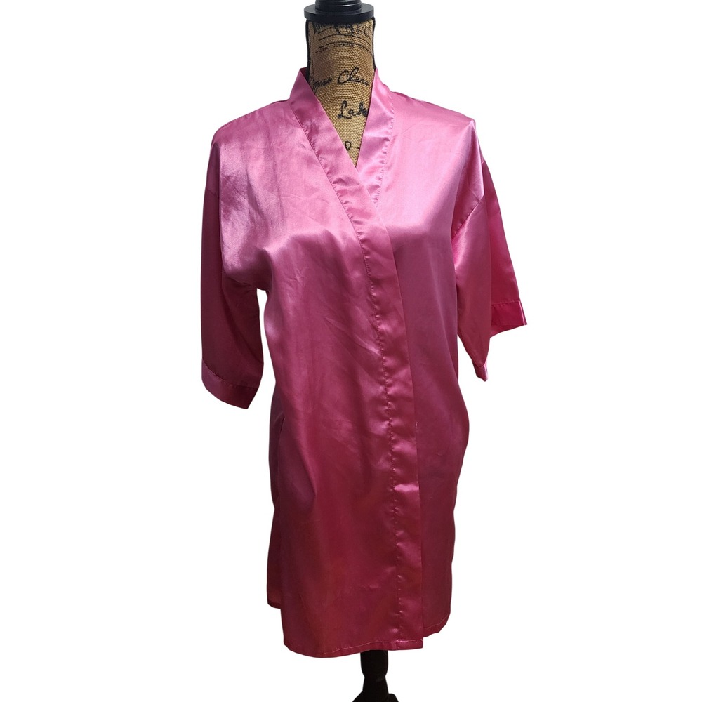 Kimono Robe Short Pink Lightweight Sleepwear Loungewear Small